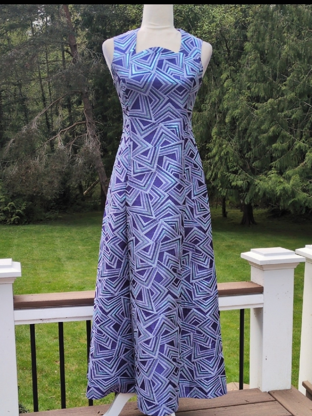 Vintage 60s Geometric Dress
